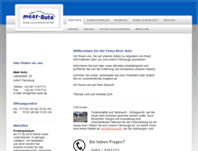 Tablet Screenshot of meer-auto.de